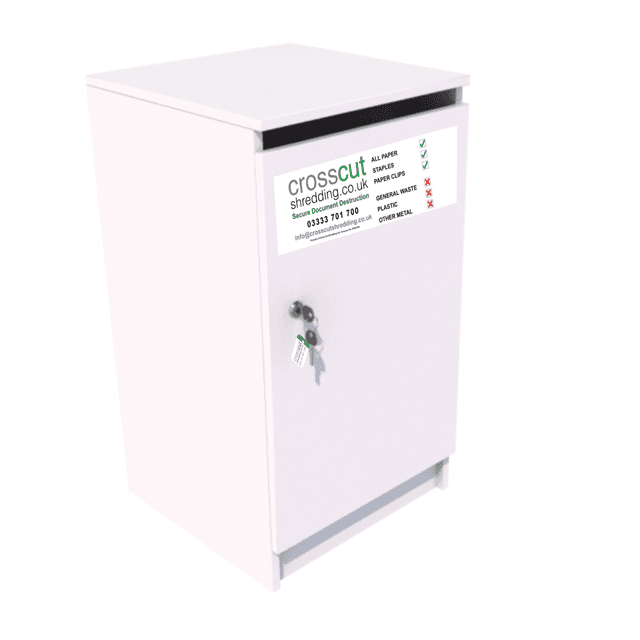 Standard White Document Shredding Console