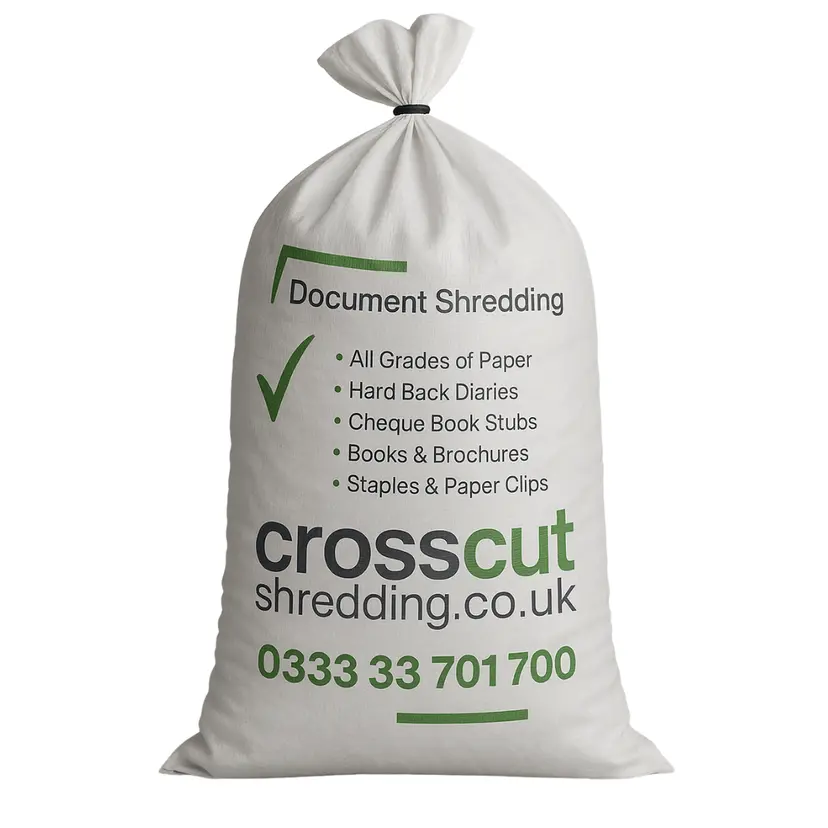 Professional Cross Cut Shredding secure shred bag